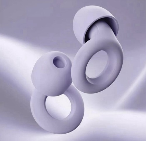 Purple loop ear plugs with - loop,