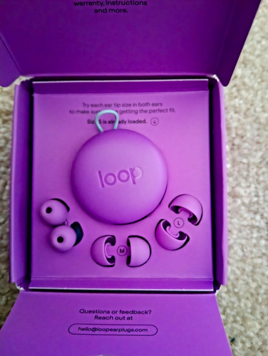 Loop purple ear plug pack - purple,